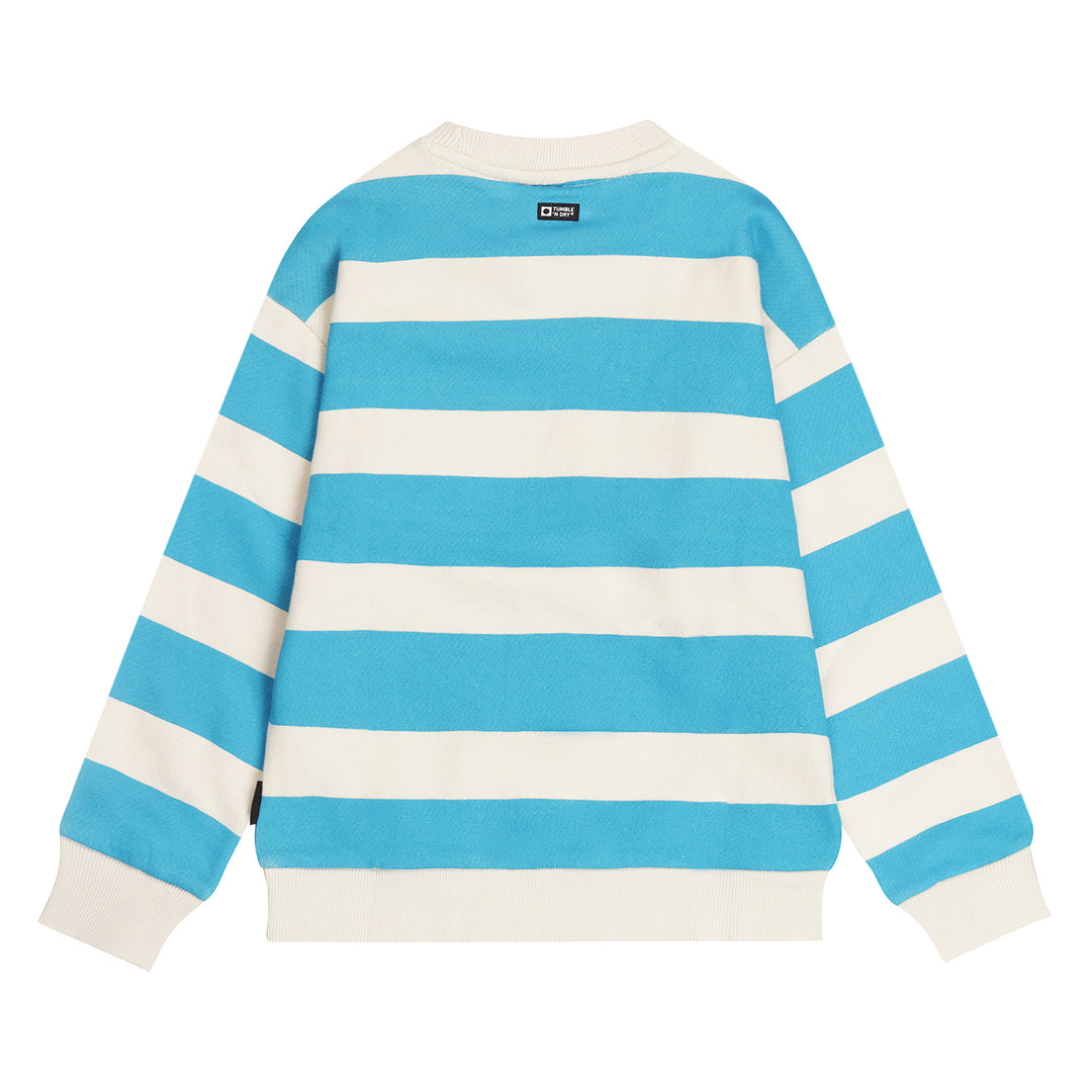 top l/s striped surf sweatshirt - sandshell