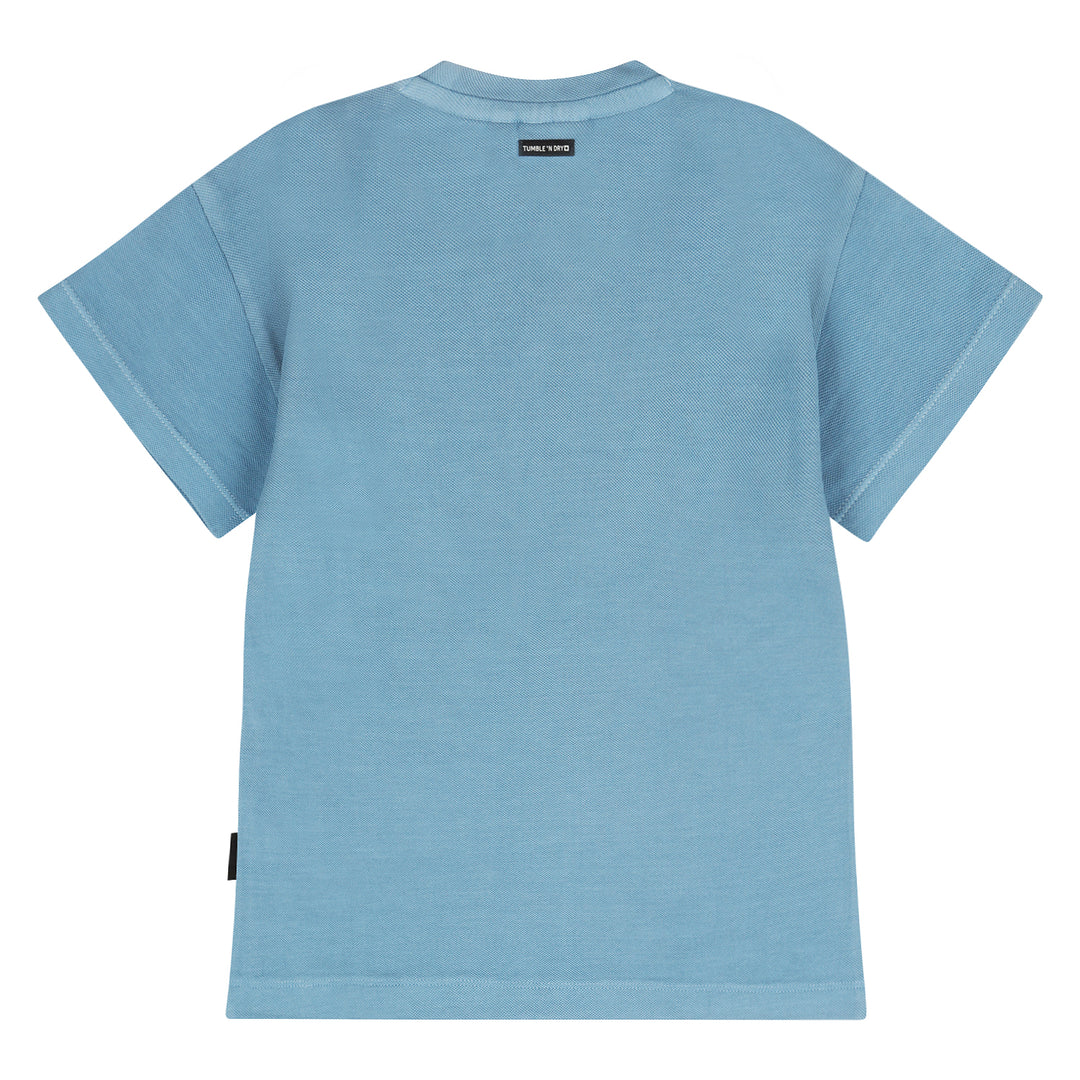 tee s/s tree mini patch - copen blue