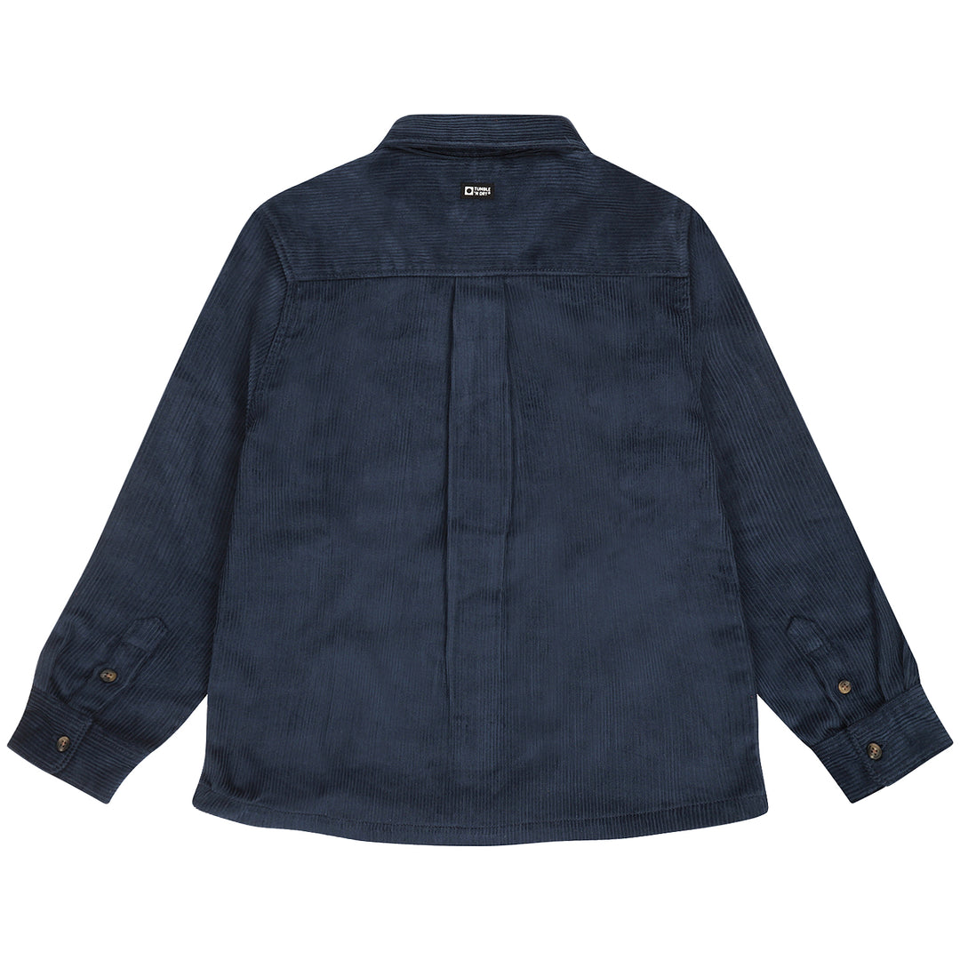 shirt l/s heavy corduroy - blue wing teal