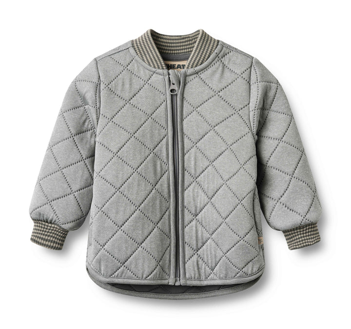 jacket thermo padded bomber style - flint melange