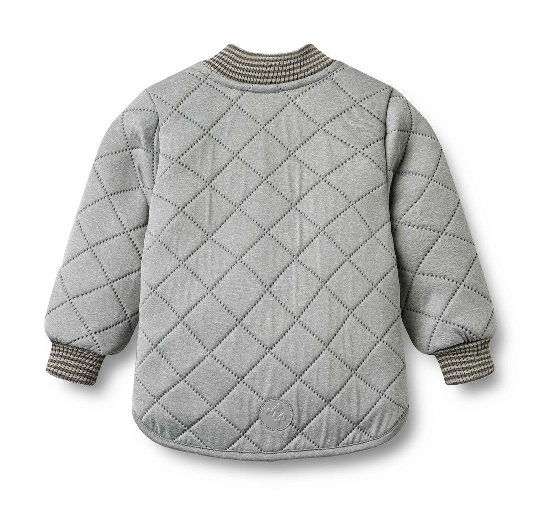 jacket thermo padded bomber style - flint melange