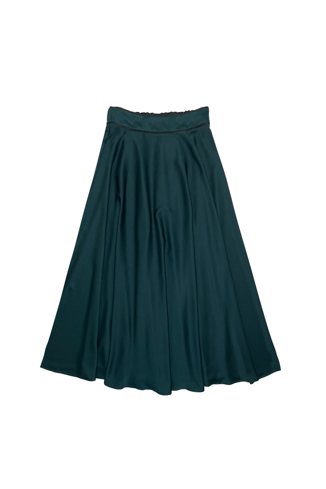 set outfit jennifer silk bow tie shirt with elsie skirt - green