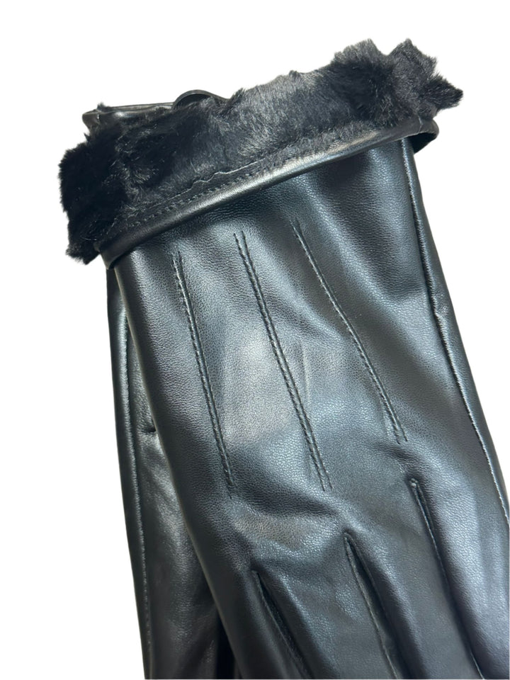 gloves mens vinyl - black