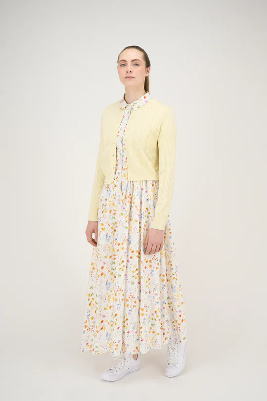 cardigan chantelle braided - yellow