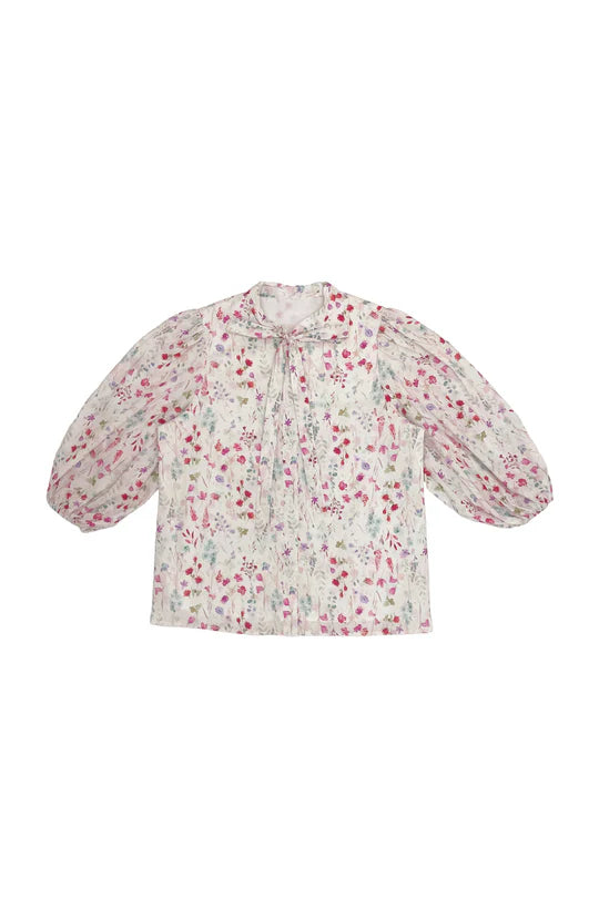 set outfit floral alacia blouse with eveline skirt - floral print