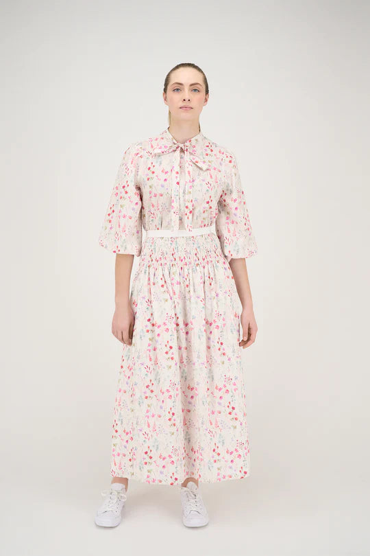 set outfit floral alacia blouse with eveline skirt - floral print