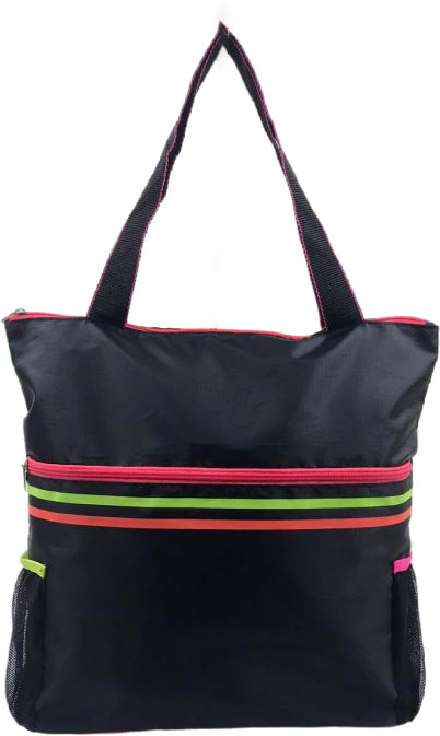 tote bag waterproof striped - yellow
