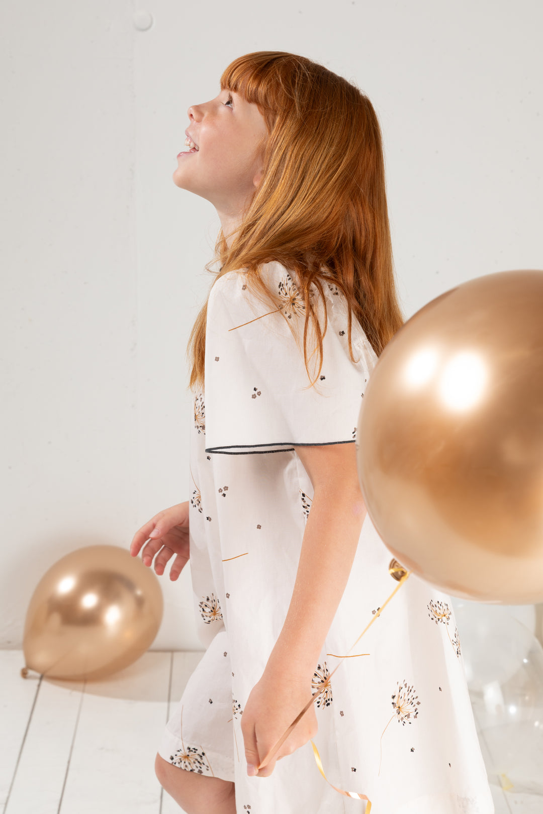 dress high waisted dandelion print flutter - ntrle fri ardsia-288