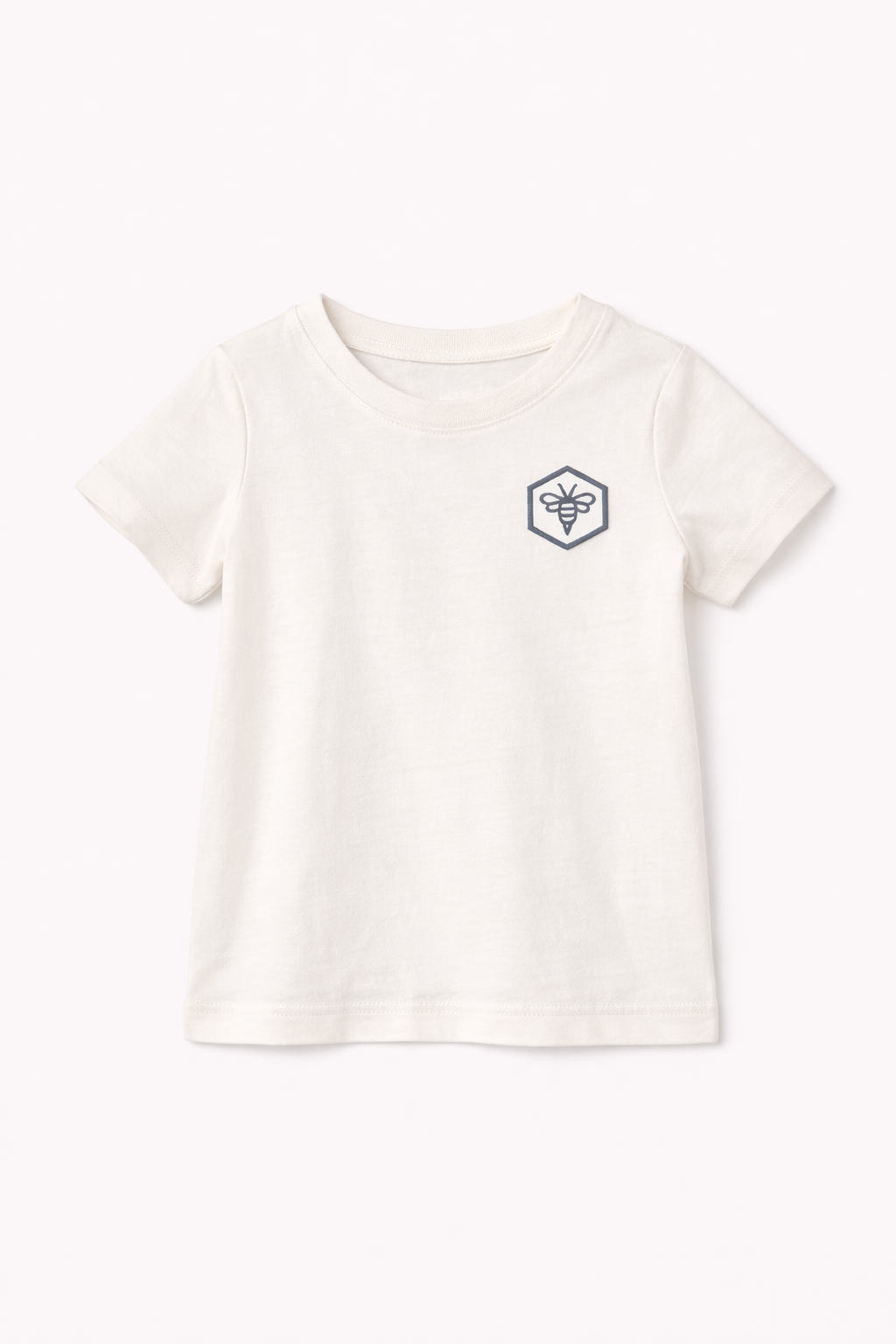 set outfit bee tee and stripe canvas shorts - white/navy