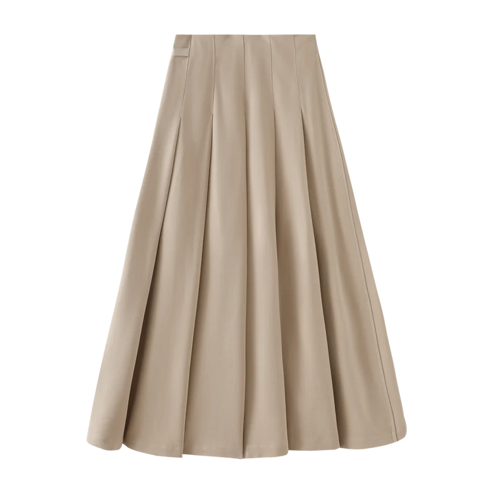 skirt with side strap - beige