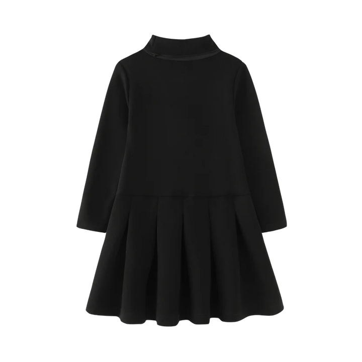 dress turtleneck heart - black