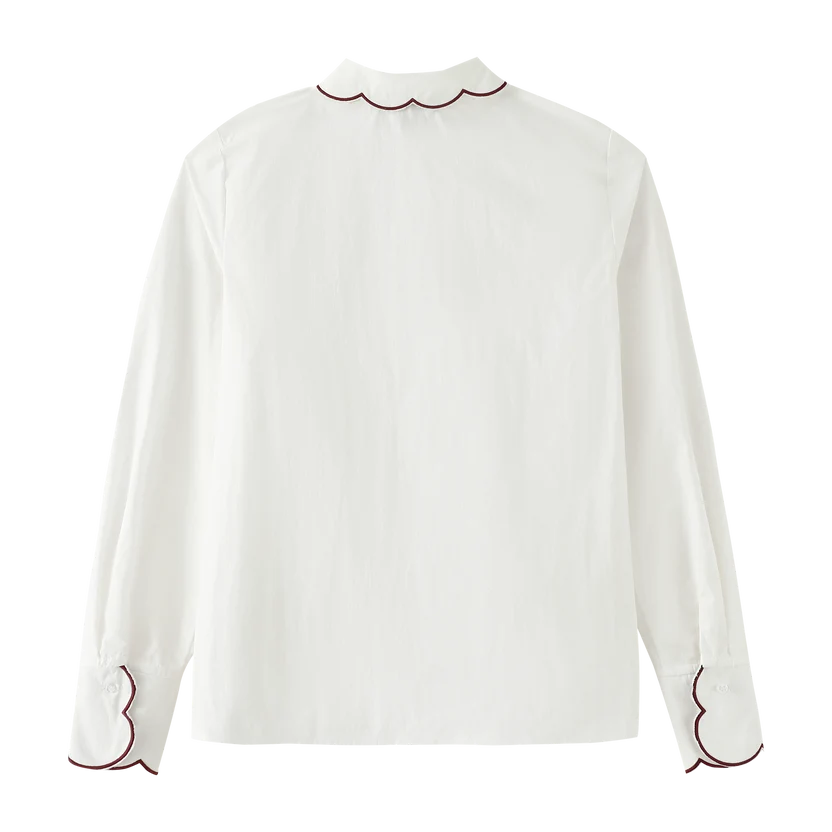 shirt l/s classic - burgundy