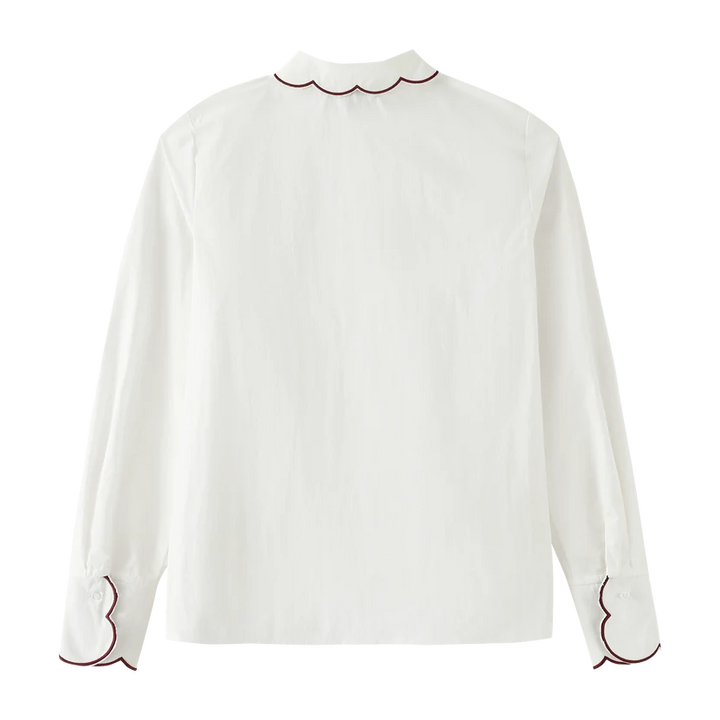 shirt l/s classic - burgundy