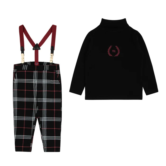 set outfit embroidered duo - boys