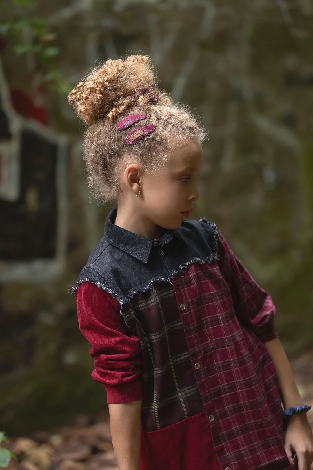 clip plaid snap 2 pack - burgundy-16