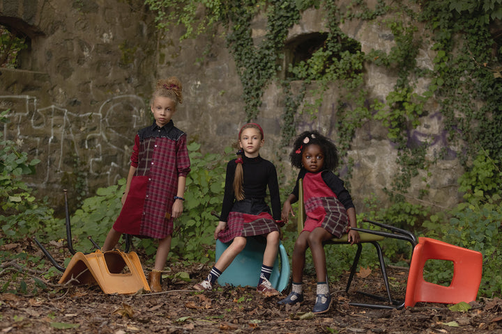 dress denim plaid shirt style - cherry-93