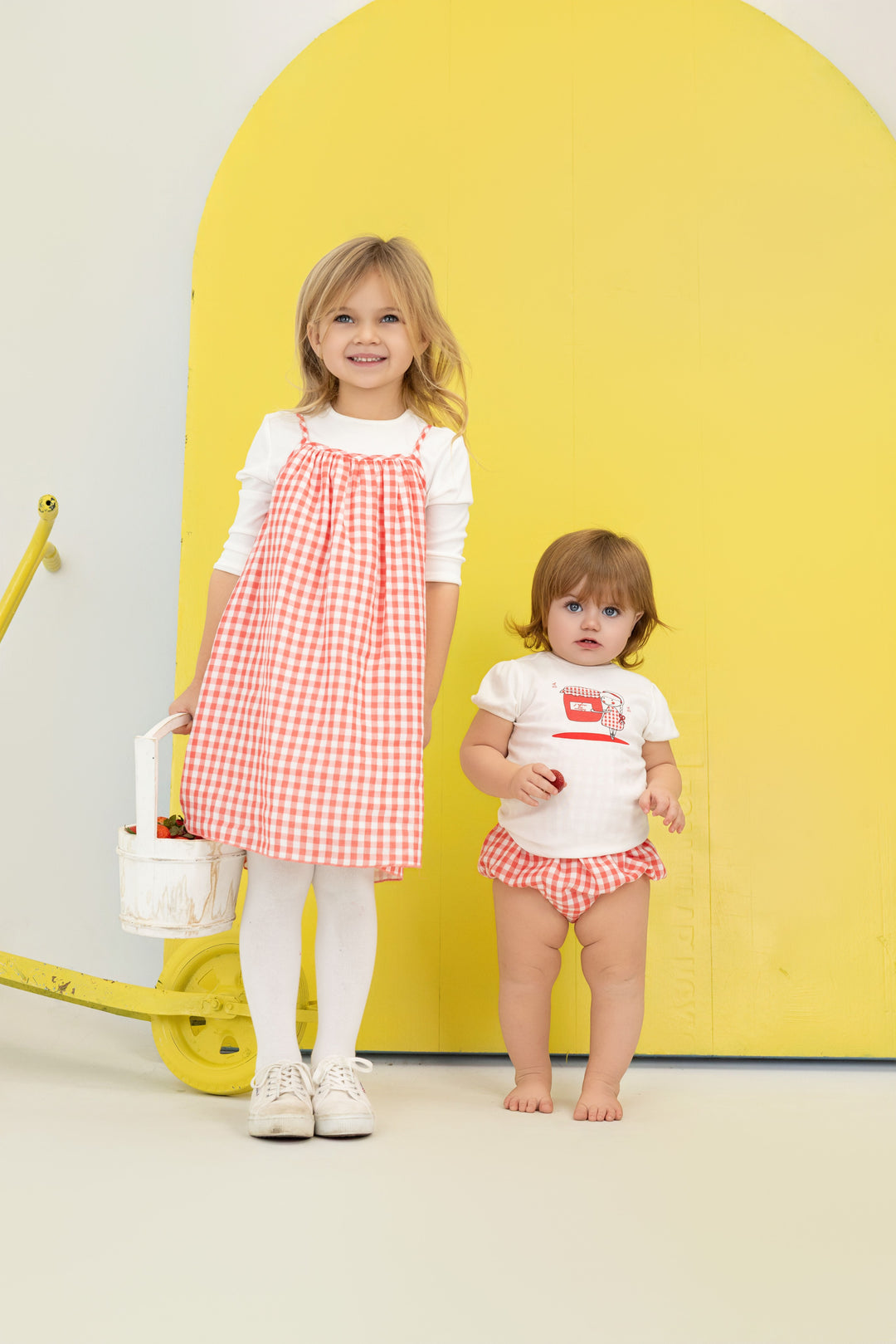 little girl cherry jam t-shirt - white