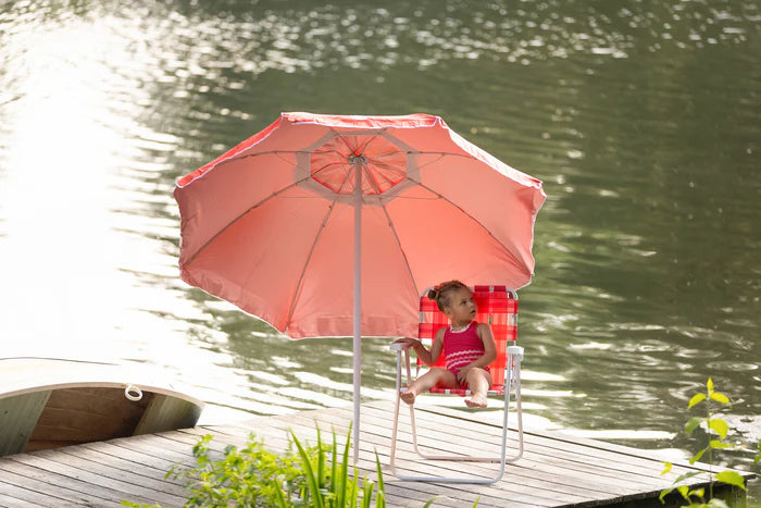 bathing suit scalloped detail - hot pink