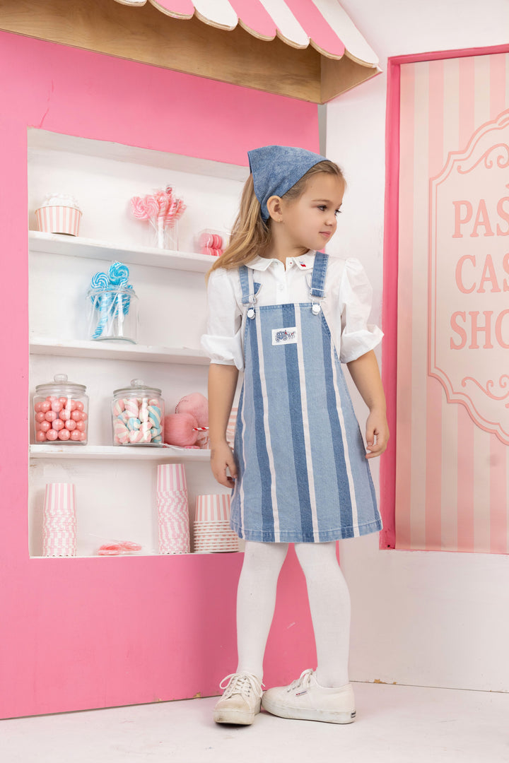 denim striped jumper - denim striped