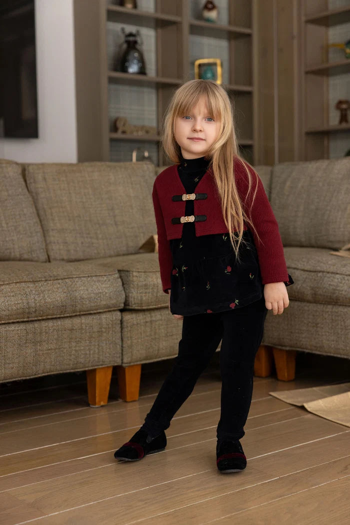 set outfit embroidered duo - girls