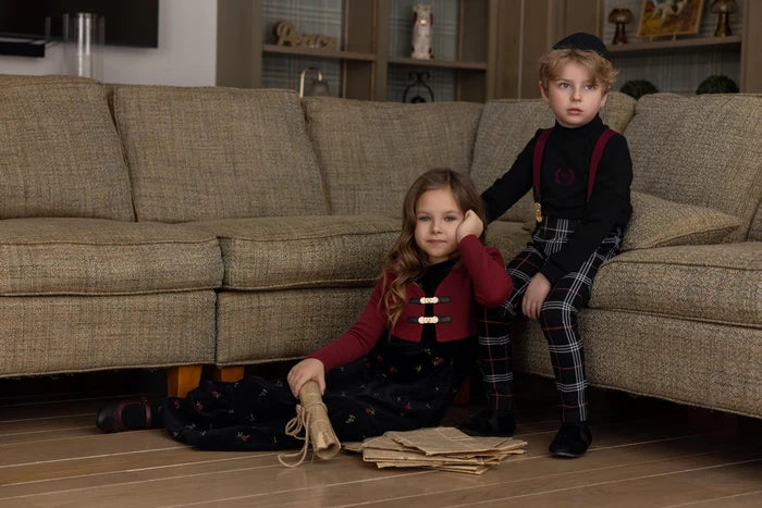 set outfit embroidered duo - boys