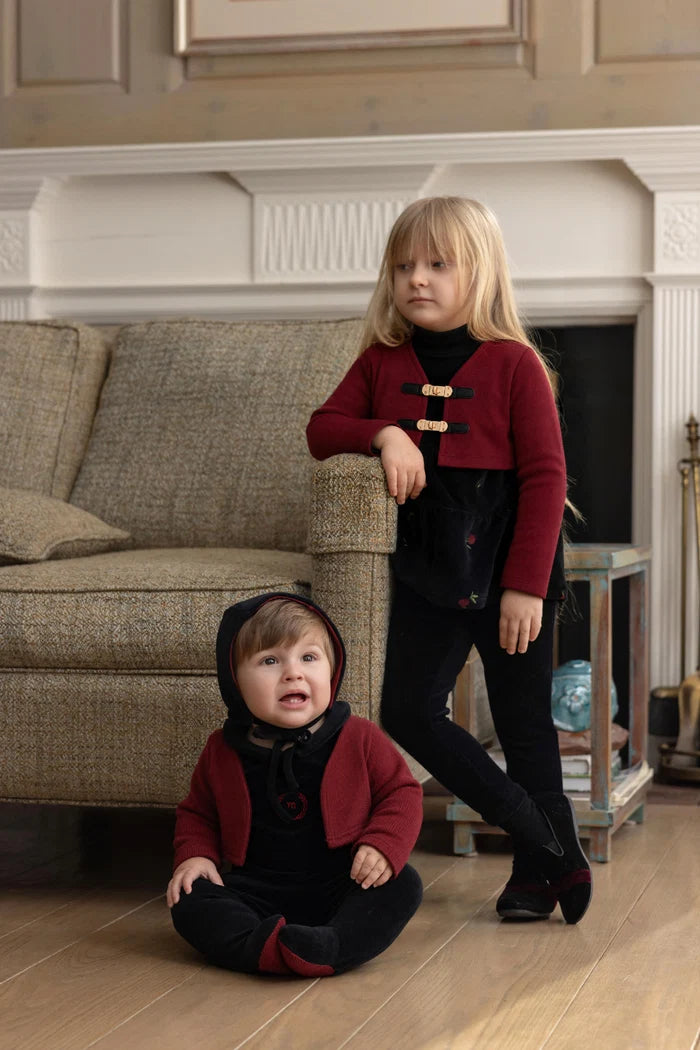 set outfit embroidered duo - girls