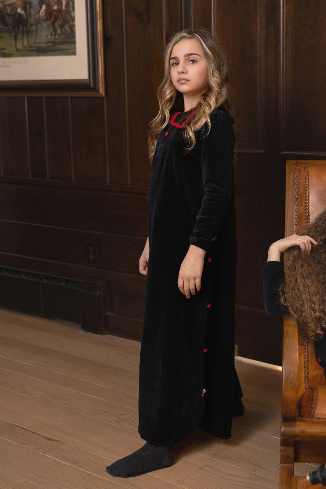 maxi dress captain cozy - black