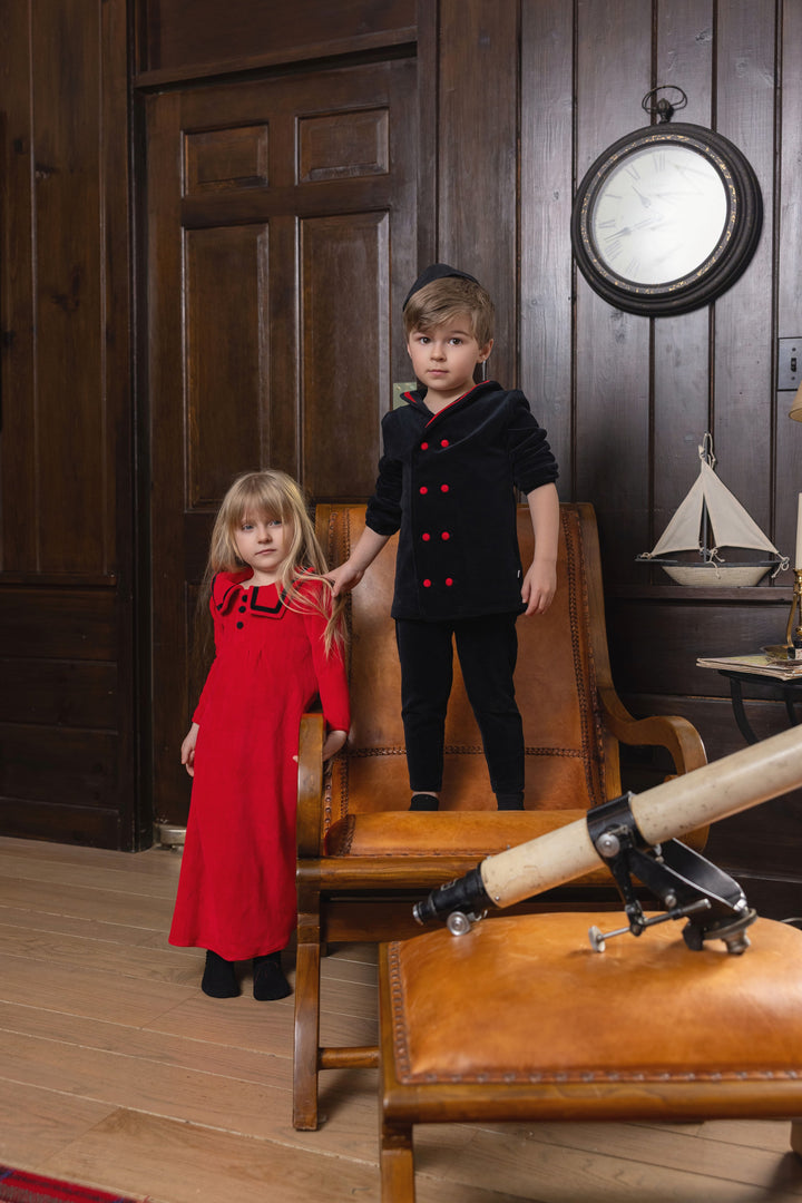 maxi dress captain cozy - red