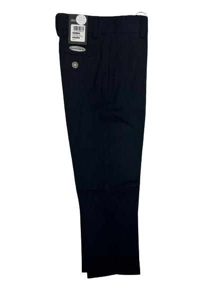 pants cotton regular fit slim leg - navy