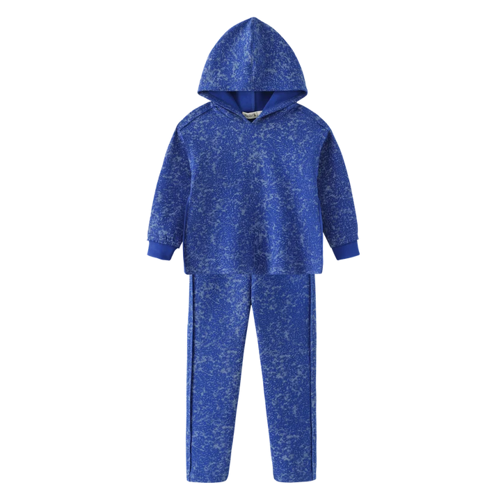 set outfit washed tracksuit - royal blue