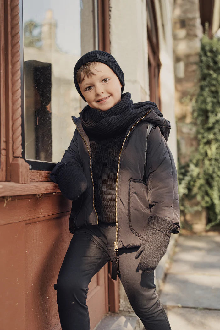 hat fur lined - 9-black