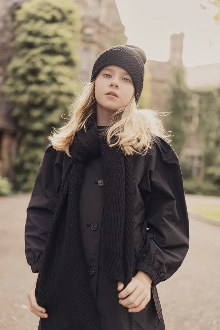 hat beanie diagonal ribbed - 16-olive