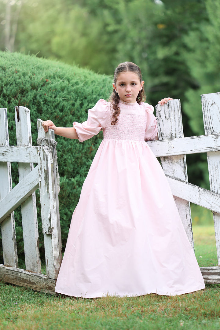 gown taffeta high waisted rouched - pink