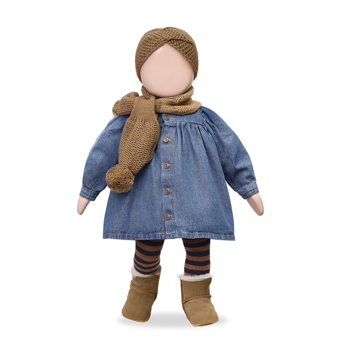 dress high waisted button down - denim