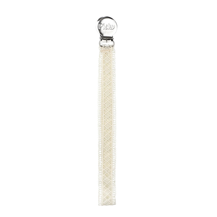 pacifier clip lace - diagonal line