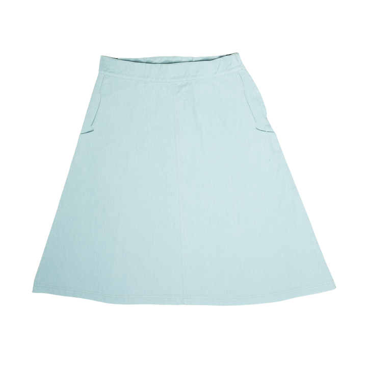 skirt side zipper - blue