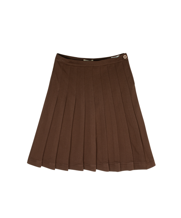 skirt pleated - chocolate