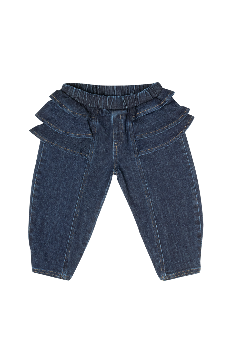 pants denim ruffle - blue