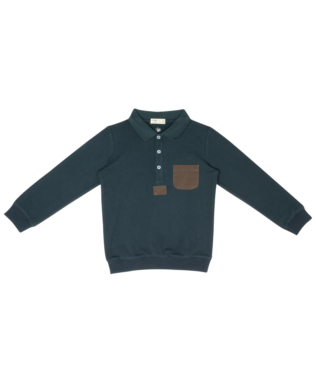 polo l/s plastic pocket - navy