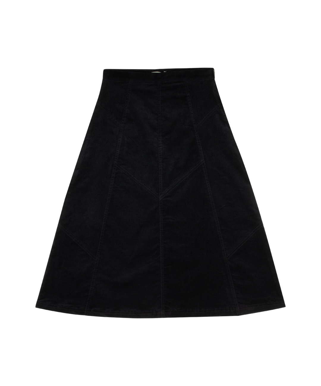 skirt corduroy panel - navy
