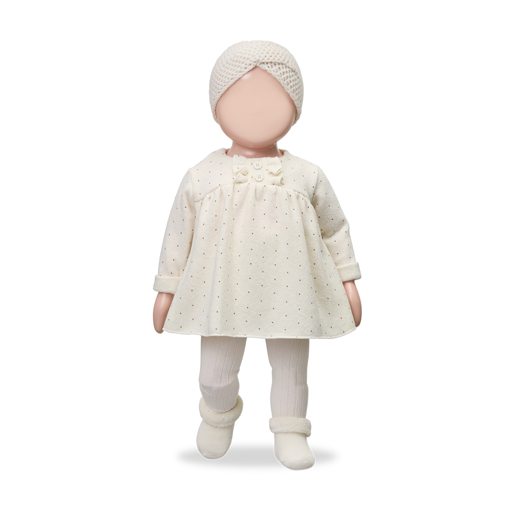 baby band crochet twist - ecru