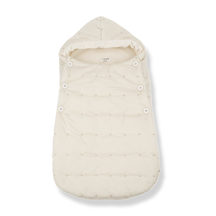 bunting padded x print - ecru