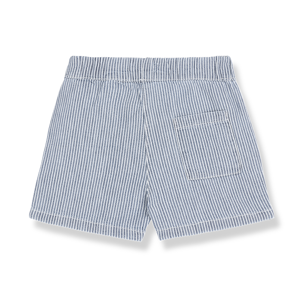 shorts striped - denim