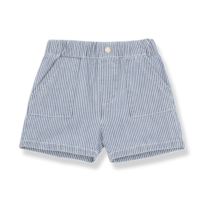 shorts striped - denim