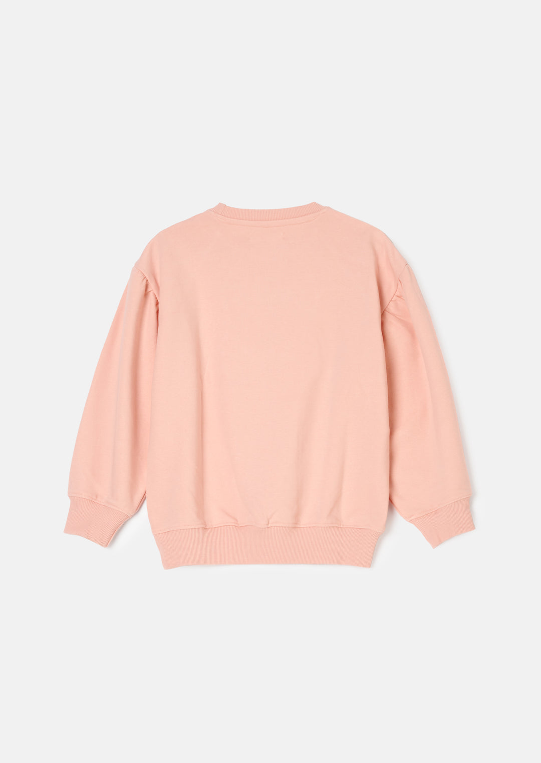 top l/s sweat puff bows - pink