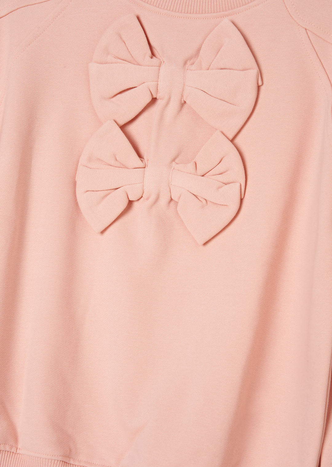 top l/s sweat puff bows - pink