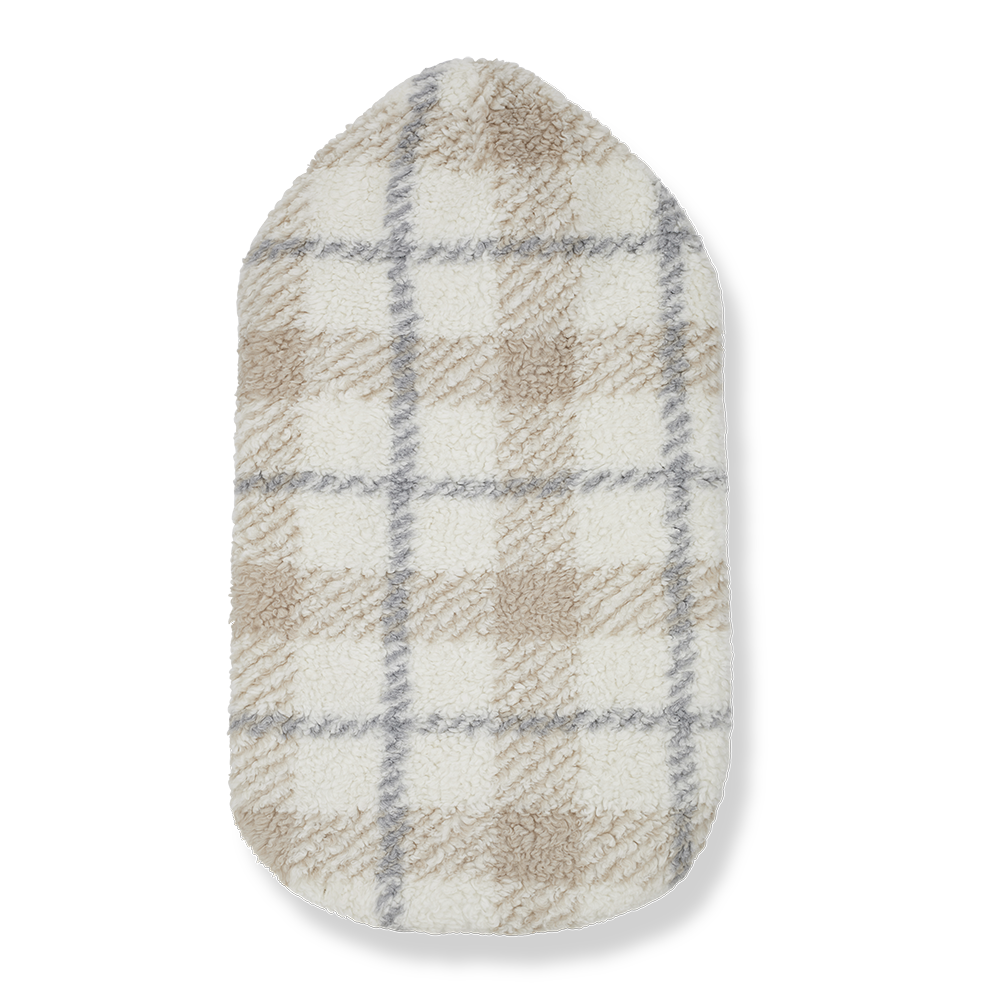 bunting sherpa plaid - ecru