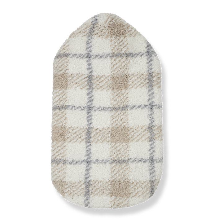 bunting sherpa plaid - ecru