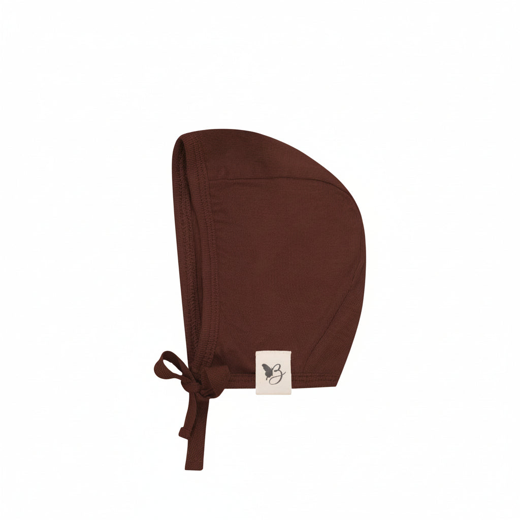 beanie solid  - dark almond
