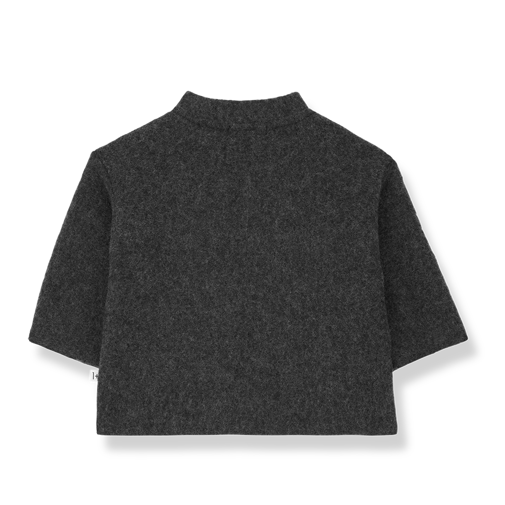 jacket wool with pockets - anthracite